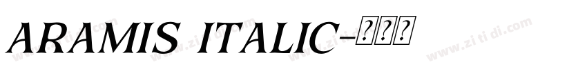 aramis italic字体转换